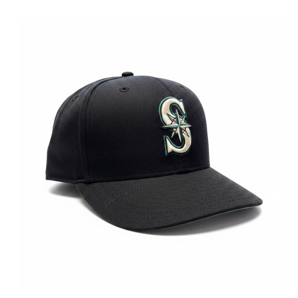 MLB SEATTLE MARINERS Hat Cap NEW ERA 59FIFTY PRO MODEL Black Size 7 1/4